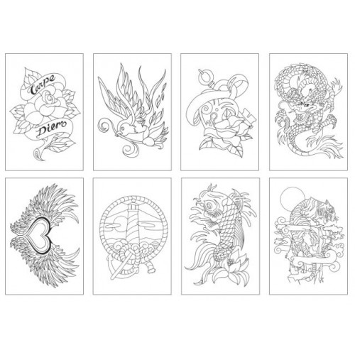 Chameleon CC0104 embossed Color Cards Tattoo