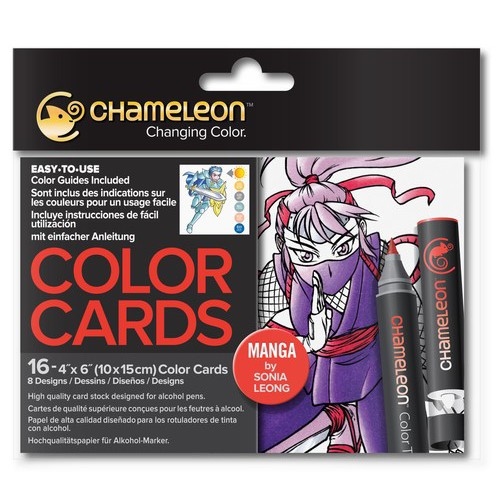 Chameleon CC0109 embossed Color Cards Manga