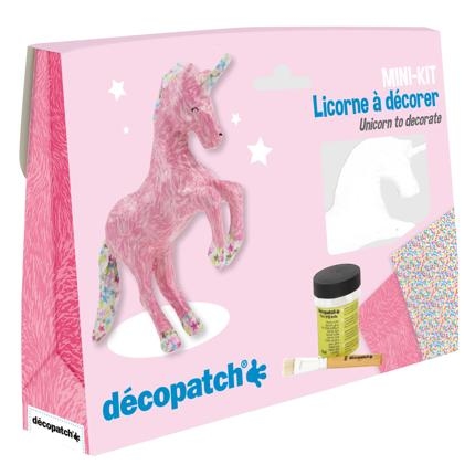 Decopatch pakket Mini KIT009C Eenhoorn ca.13cm