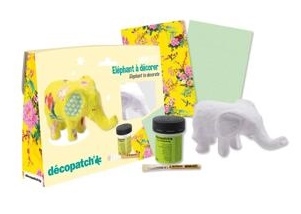 Decopatch pakket Mini KIT029C Olifant ca. 12cm