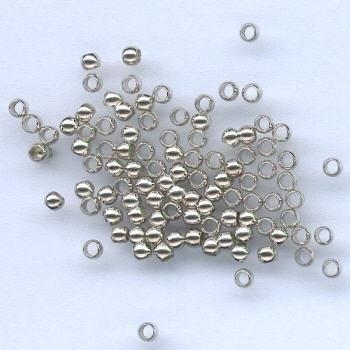 H&C Fun 12024-0031 Crimp beads rond/knijpkralen Platinum