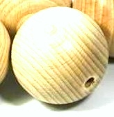 Houten bal/kraal naturel beuken 5cm /1 stuks
