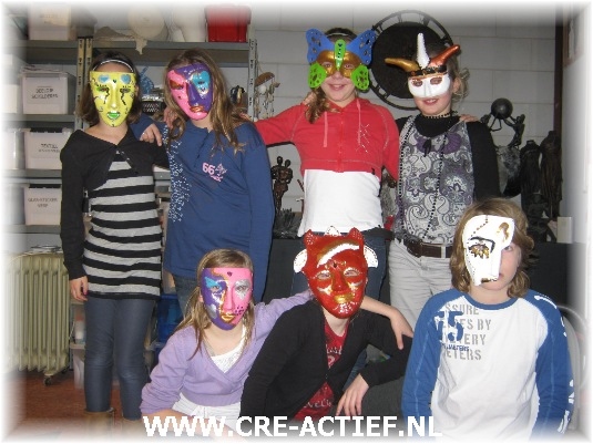 Kinderfeestje Maskers versieren