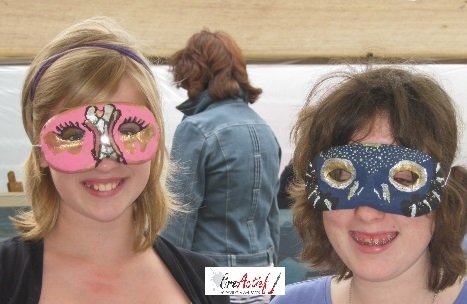 Kinderfeestje Maskers versieren