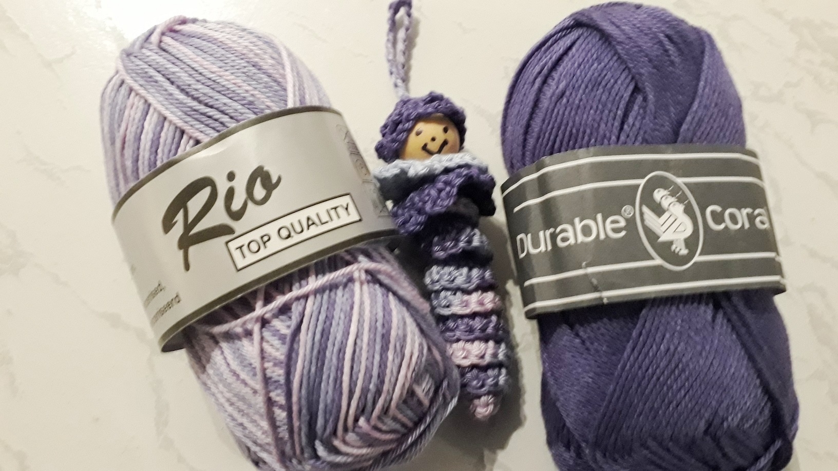 Lammy Yarns; RIO katoen gemeleerd RIO-M-631 Lavendel/Paars