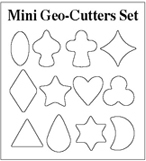 Makins Clay 37004uitsteekvormen in blik1049 Geo mini vormen