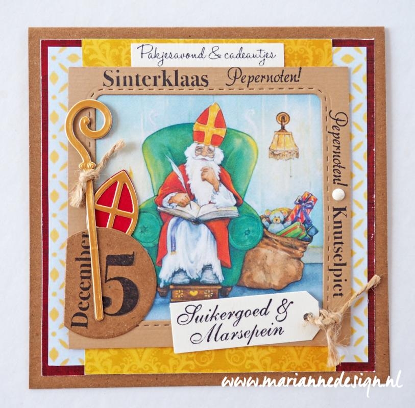 Marianne Design knipvel A4 HK1701 Hettys Sinterklaas