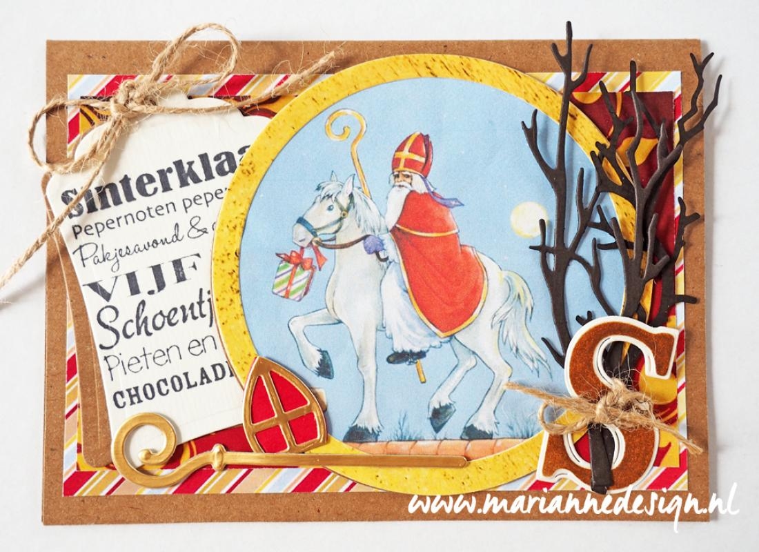 Marianne Design knipvel A4 HK1701 Hettys Sinterklaas