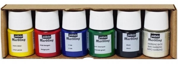 Pebeo 756495 Marbling Initiationset/startset marmeren 6x20ml