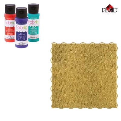 Plaid 26187 Fabric Creations Ink Metallic Pure Gold