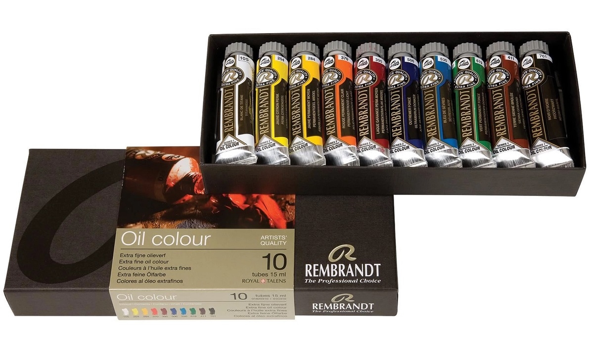 Rembrandt 01820310 olieverf set 10 tubes a 15mm