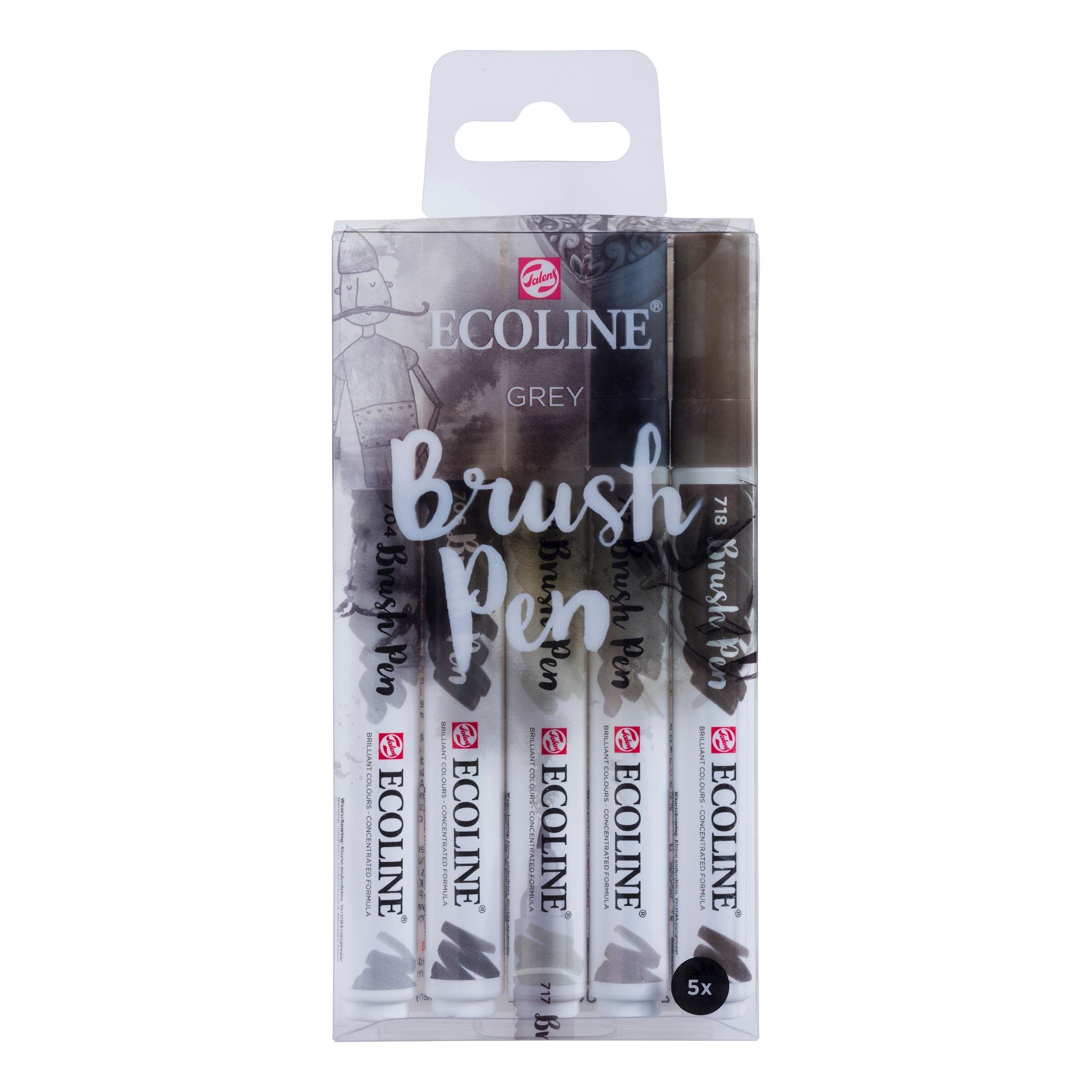 Set Talens Ecoline Brush pennen 11509907 Grey