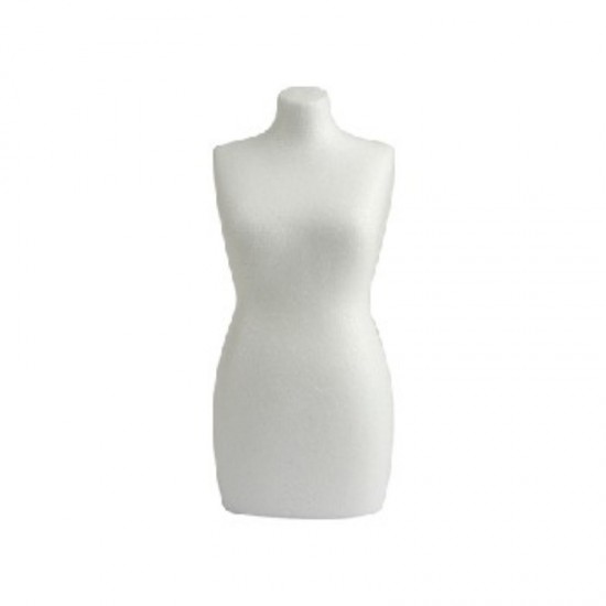 Styropor Torso 50 cm model mannequin/vrouw volle vorm