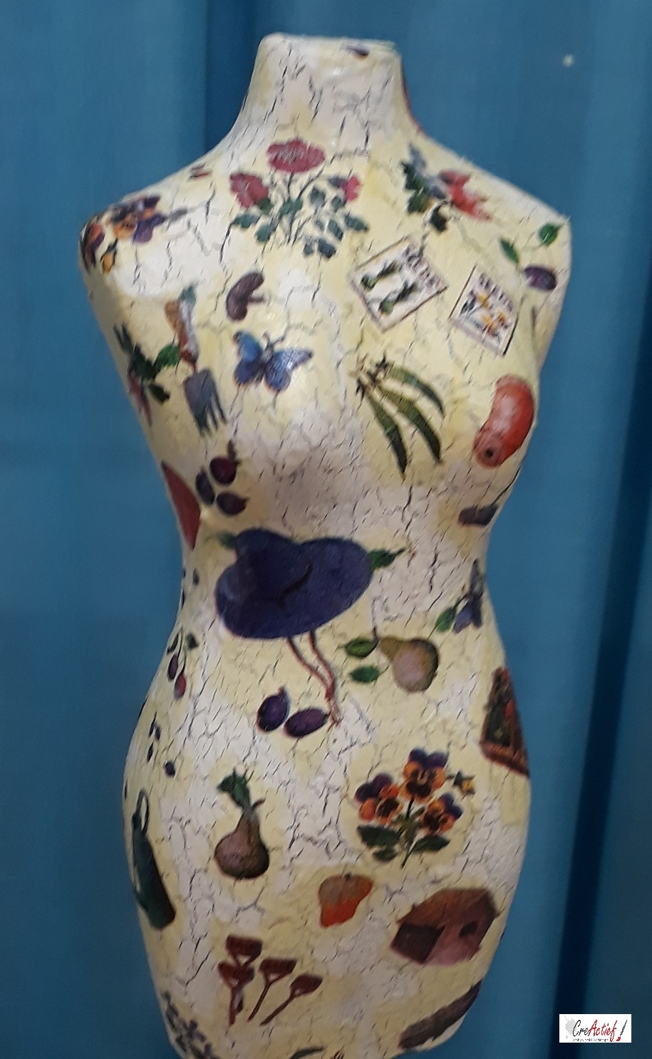 Torso in Decoupage + Craquelé 15 mei 2024