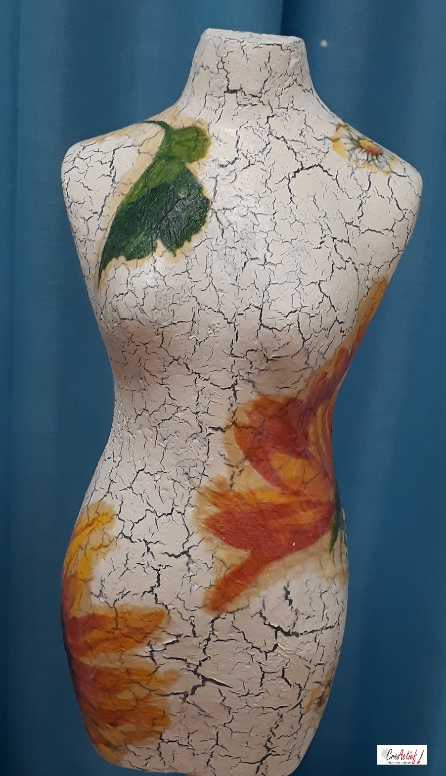 Torso in Decoupage + Craquelé 15 mei 2024