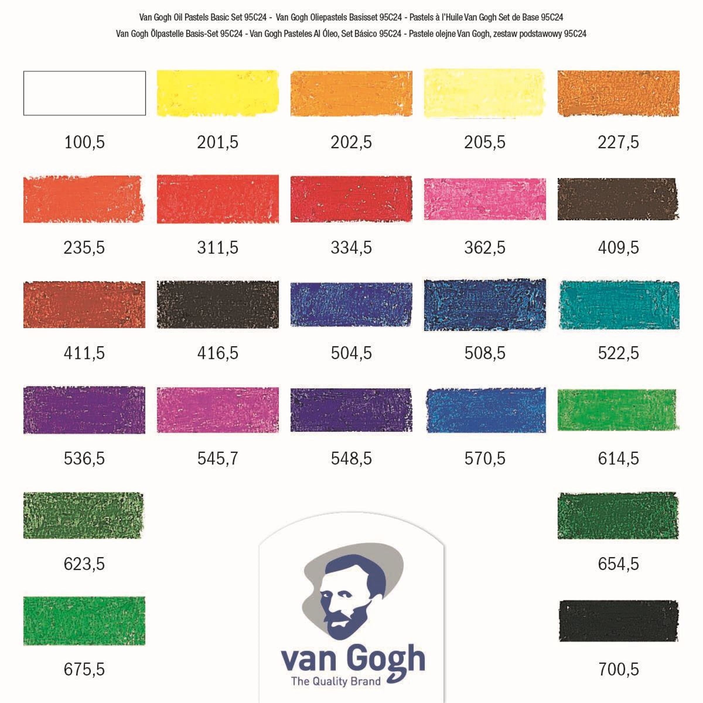 Van Gogh 95C24 Oil Pastels/Oliepastel 24 stuks