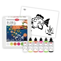 VIVA Decor 800199200 Blob Paint Farbset Fisch Neon