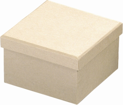 herfst reactie prieel Papier mache/karton doos KP218735774 vierkante doos - 11,5x11,5x7,5cm