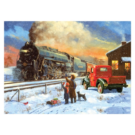 R&amp;L Painting by numbers QKL060-40 Train/Trein - 27,5x35cm