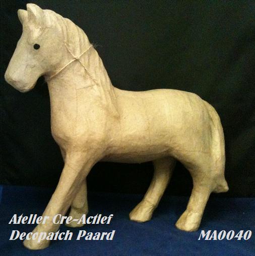 Decopatch MA0040 Papier-mache Paard ca.28cm -