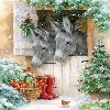 Kerst papiertechnieken: Decoupage, kerstservetten