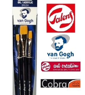 Penselen Talens/v.Gogh/Rembrandt/Cobra/ArtCreation