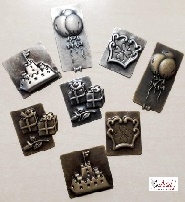 Scrap Basics metalen ornamentjes